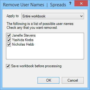 remove user names