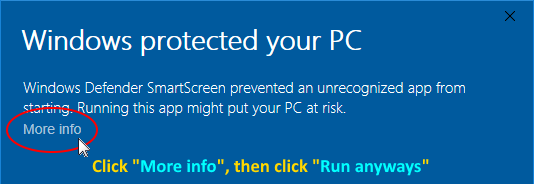 smart screen warning