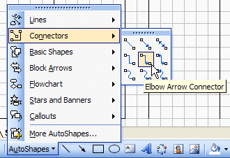 Excel Flow Chart Connectors toolbar