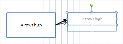 adjusting flowchart symbol size