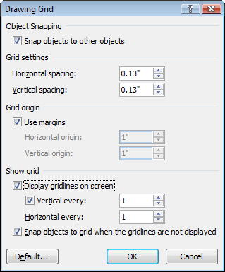 drawing grid screen