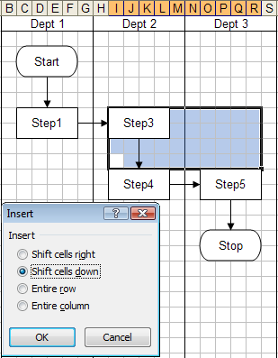 insert flowchart symbol 1