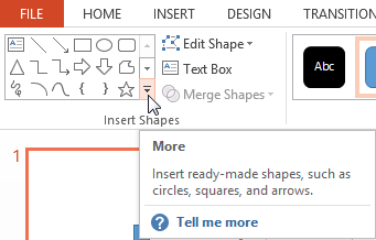 insert shapes more pp 2019