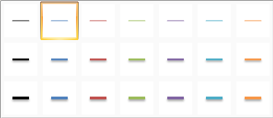 Excel 2007 line styles