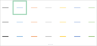 Excel 2013 line styles