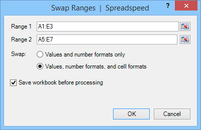 Swap Ranges