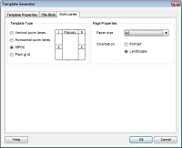 Template Generator Swim Lanes Tab with SIPOC