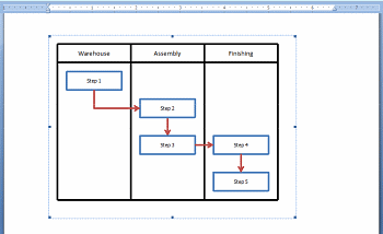 Word Final Embedded Excel Flowchart